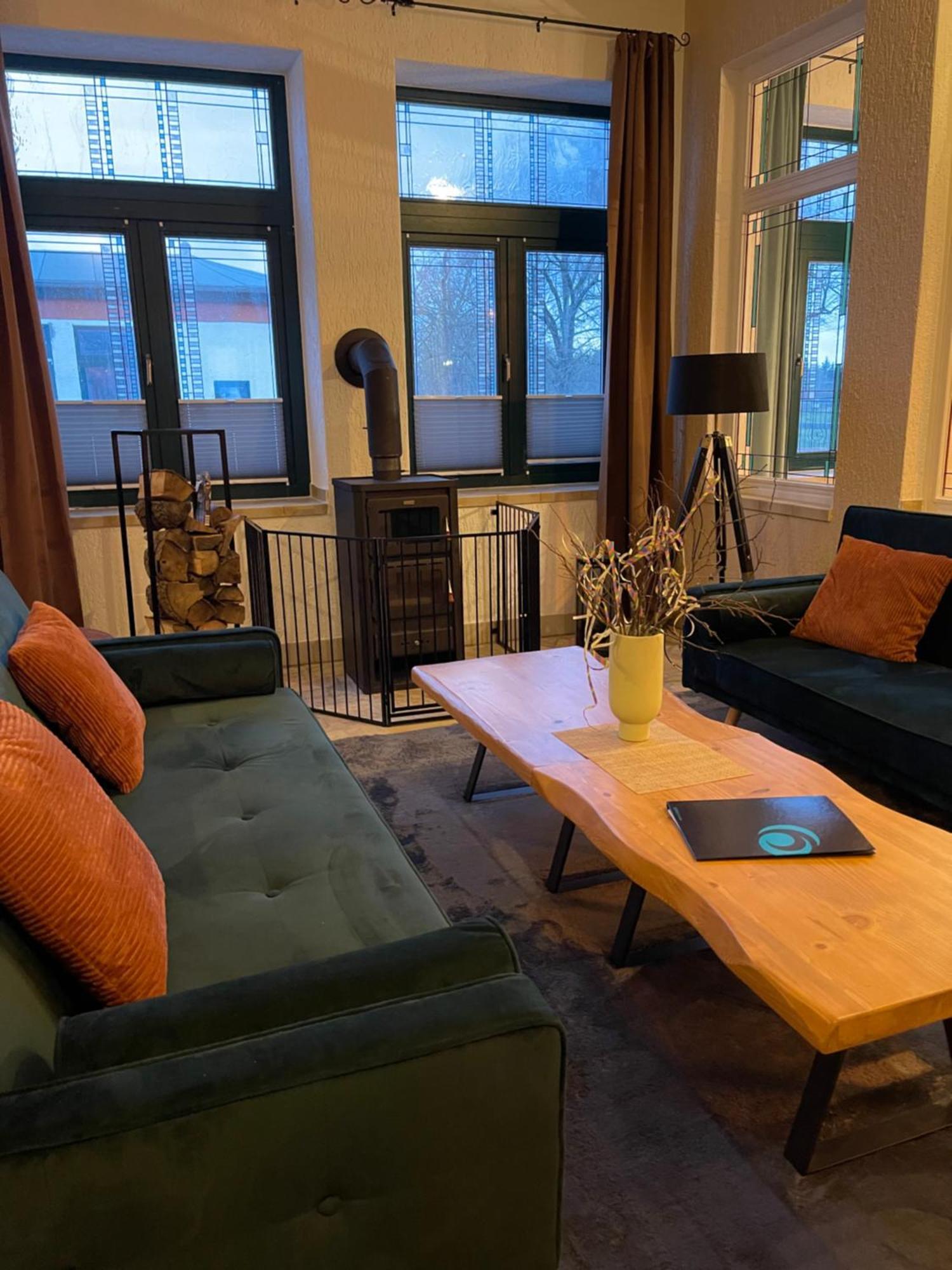 Ferienwohnung Mit Kamin Und Traumhafter Dachterrasse Mit Weitblick In Die Natur Neu Gaarz Ngoại thất bức ảnh